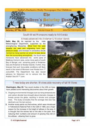 The Children's Post, 30th May 2020