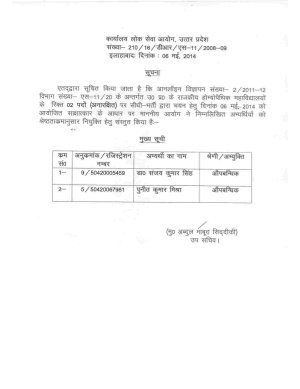 UPPCS Announced Result for Lecturer Post in Different Department (1)