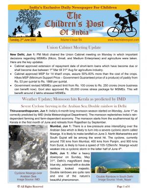 The Children's Post, 2nd June, 2020