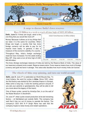 Atlas pauses and India's forex rises - June 6th, 2020