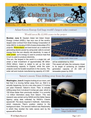 The Children's Post, 10th June, 2020