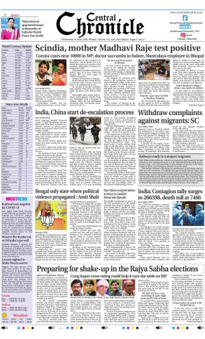 Central Chronicle - Bhopal Edition