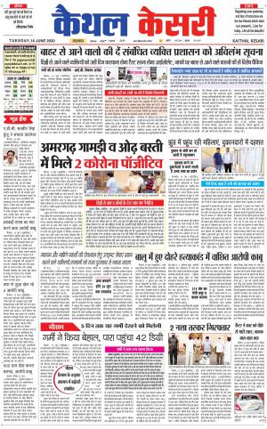 Punjab kesari / Haryana kaithal kesari