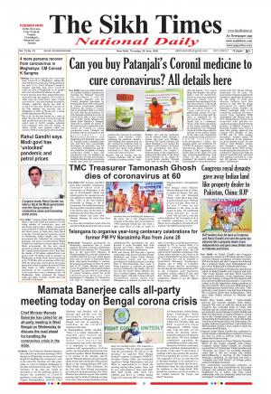 The Sikh Times 25 June 2020