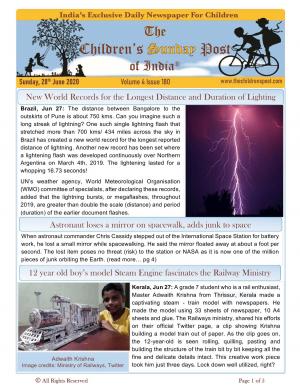 The Children's Post 28th May 2020