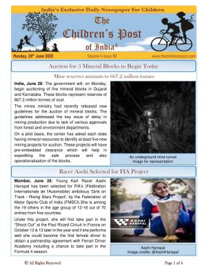 The Children's Post, 29th June 2020