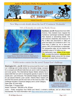 The Children's Post, 30th June, 2020