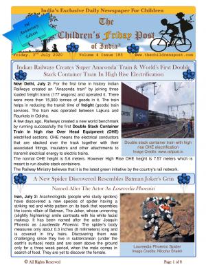 The Children's Post, 3rd July 2020