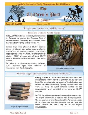 The Children's Post,13th July 2020