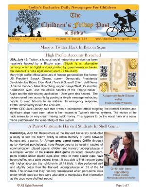 The Children's Post, 17th July 2020