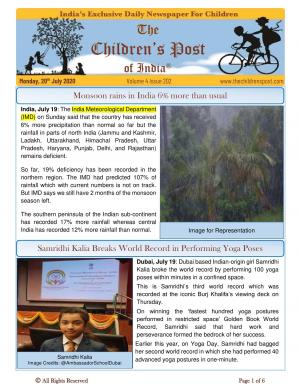 The Children's Post,20th July 2020