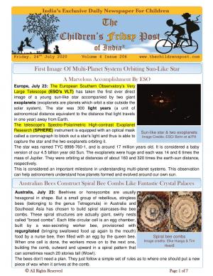 The Children's Post, 24th July 2020