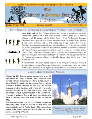 The Children's Post,26th July 2020