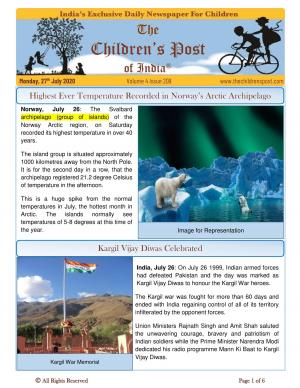 The Children's Post, 27th July 2020