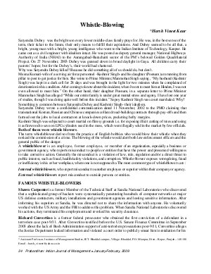 PIJM-Jan-Feb09,Article4,Whistle Blowing