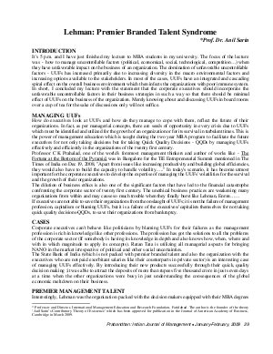 PIJM-Jan-Feb09-Article5,Lehman: Premier Branded Talent Syndrome