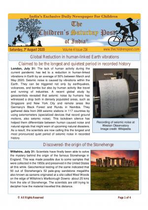 The Children's Post, 1st August 2020