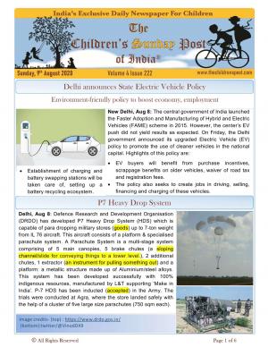 The Children's Post,9th August 2020