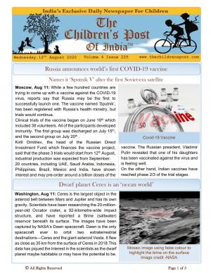 The Children's Post, 12th August 2020