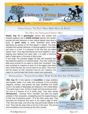 The Children's Post, 14th August 2020