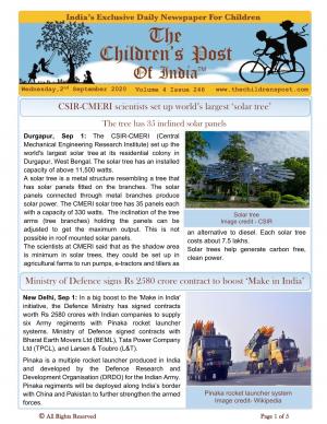 The Children's Post, 2nd September 2020