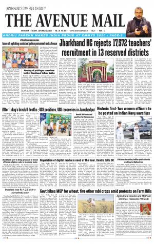 The Avenue Mail, September 22nd, 2020