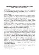 Prabandhan: Indian Journal of Management