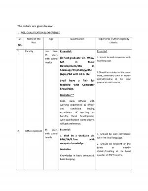 Central Bank of India Notified Recruitment to the Post of Faculty & Office Assistant 2014