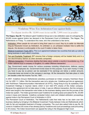 The Children's Post, 29th Sep, 2020