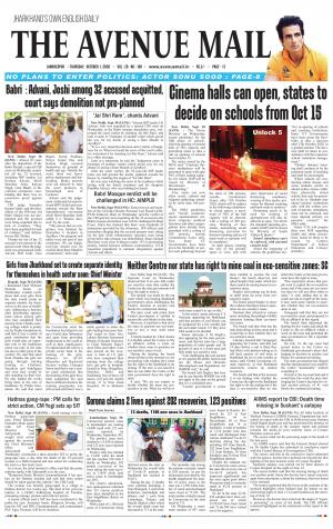 The Avenue Mail, October 1st, 2020