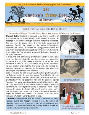 The Children's Post, 2nd October 2020