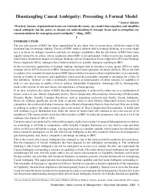 PIJM-Nov-Dec09-Article1-Disentangling Causal Ambiguity