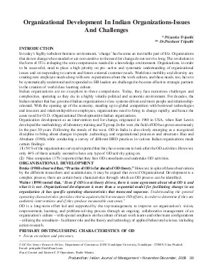 PIJM-Nov-Dec09-Article5-Organizational Development In Indian Organizations