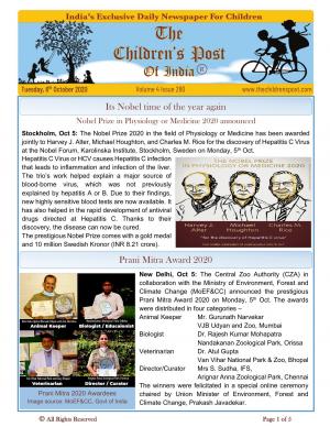 The Children's Post, 6th Oct, 2020