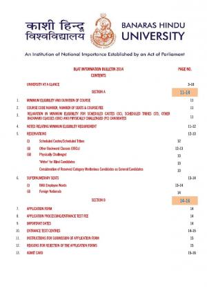 BHU Notified For BLAT 2014 Admission Test