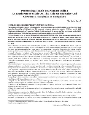 IJM-March11-Article1-Promoting Health Tourism In India