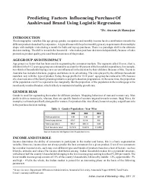 IJM-May11-Article4-Predicting Factors Influencing Purchase Of Aashirvaad Brand Using Logistic Regression