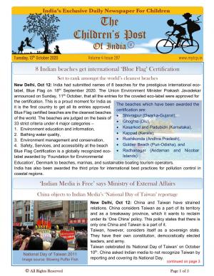 The Children's Post, 13th Oct, 2020