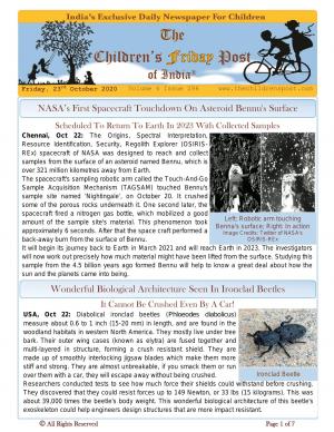 The Children's Post, 23rd October 2020