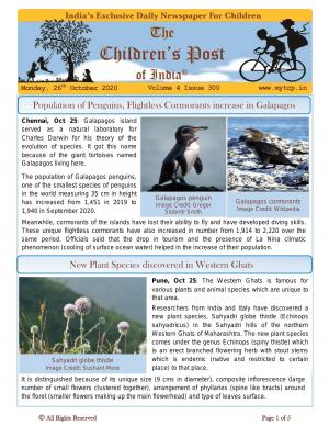 The Children's Post, 26th October 2020