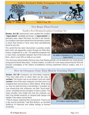 The Children's Post, 31st October 2020