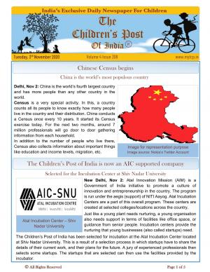 The Children's Post, 3rd Nov, 2020