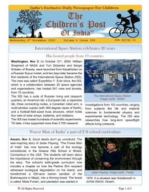 The Children's Post, 4th November, 2020