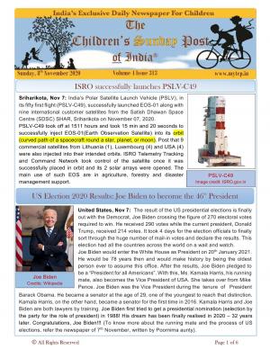 The Children's Post, 8th Nov 2020