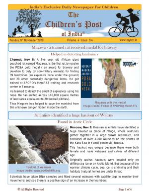 The Children's Post, 9th November 2020