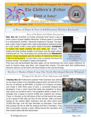 The Children's Post, 13th November 2020