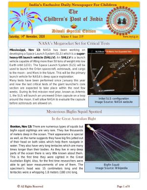 The Children's Diwali Post, 14th November 2020