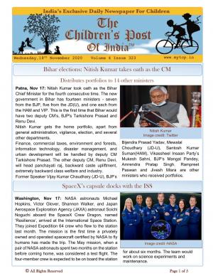 The Children's Post, 18th November, 2020