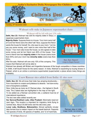 The Children's Post, 24th Nov, 2019