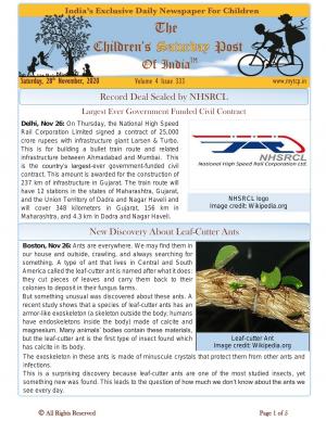 The Children's Post, 28th November 2020